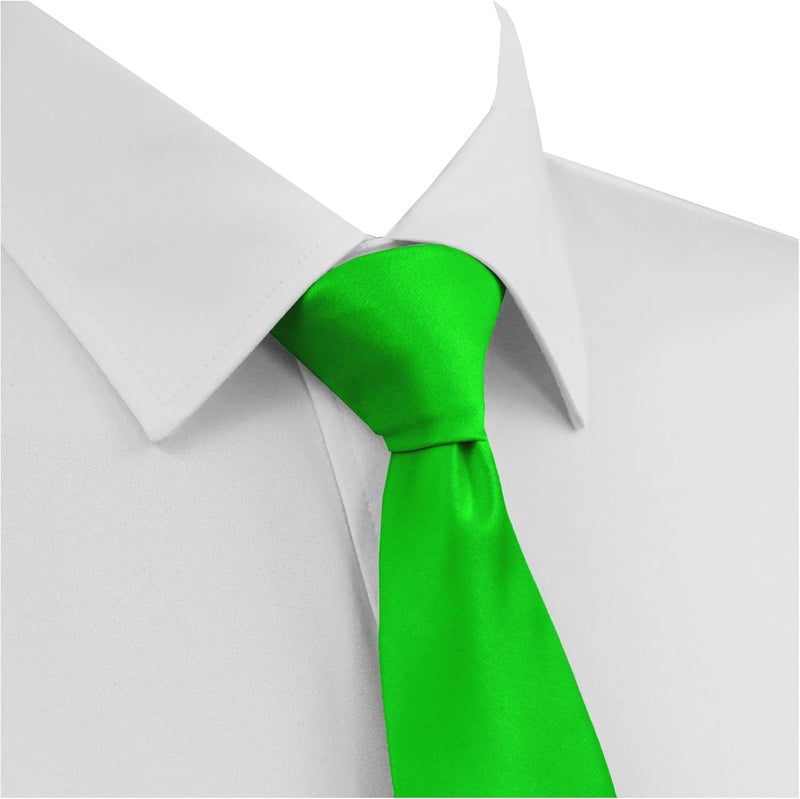 DIBI Solid Color Ties for Men, Formal Mens Ties, Neck Tie, Classic Tie for Boys Women Teens, Wedding Business Costume Necktie - Image 2